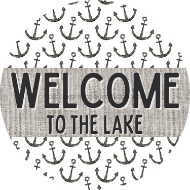 Door Hanger, Nautical Sign, Anchor Sign, Lake Sign, 18